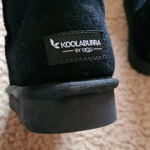 UGG Koola Short Black Ankle Boots Size 6 New - Picture 3 of 11